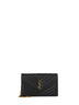Pochette con catena cassandre classica in pelle grain de poudre