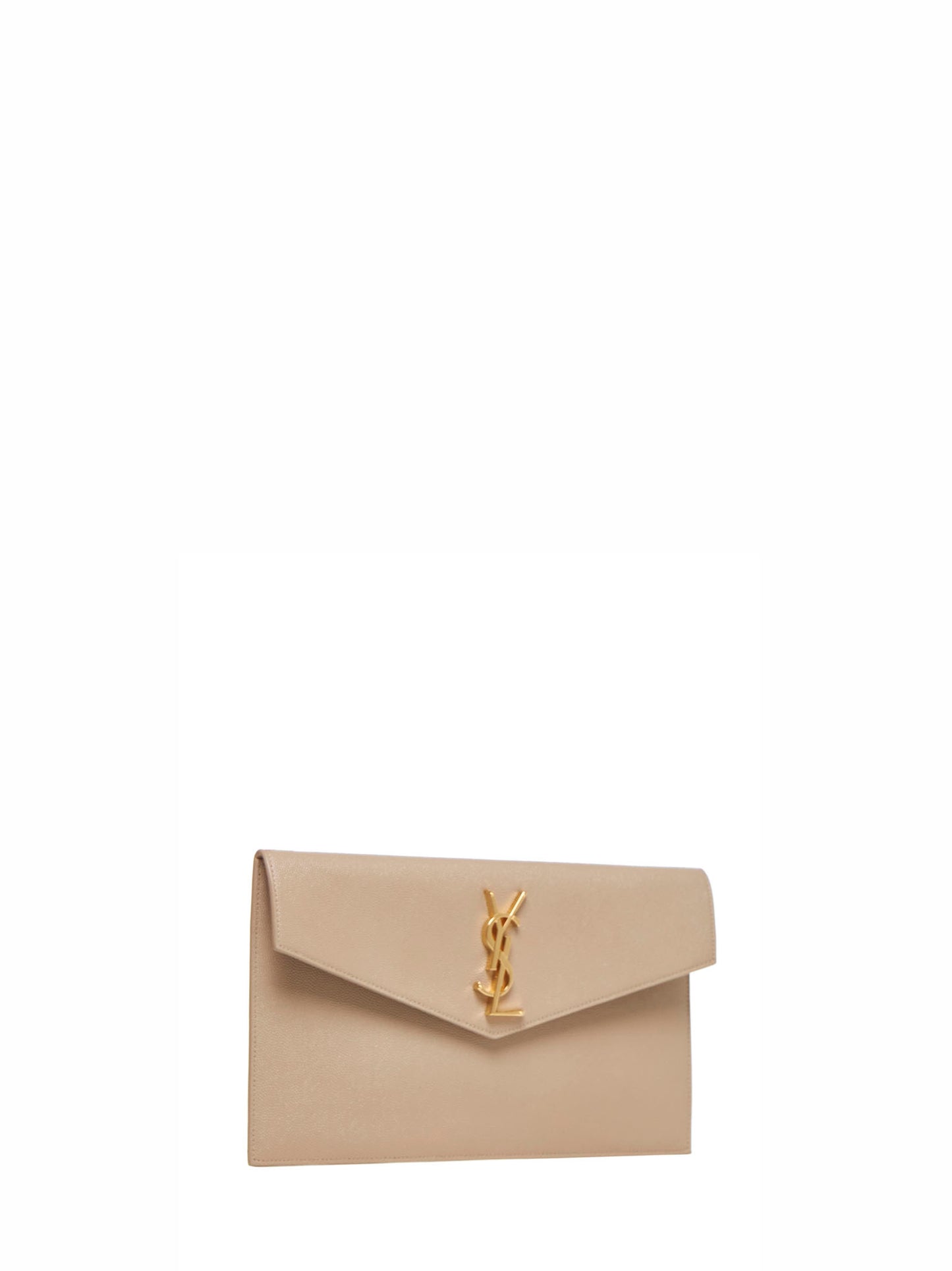 UPTOWN clutch in grain de poudre embossed leather