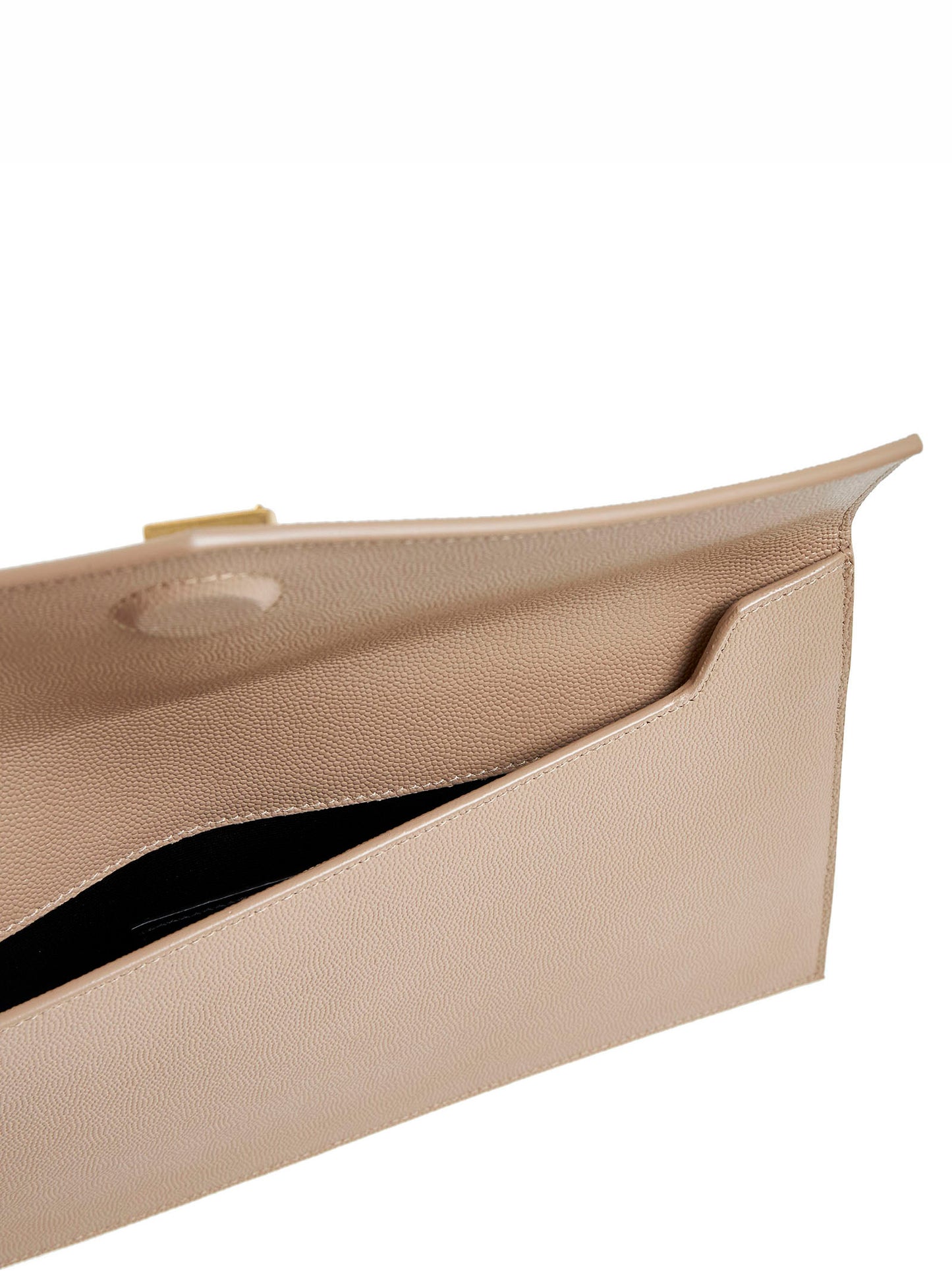 UPTOWN clutch in grain de poudre embossed leather