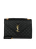Envelope quilted leather medium bag
