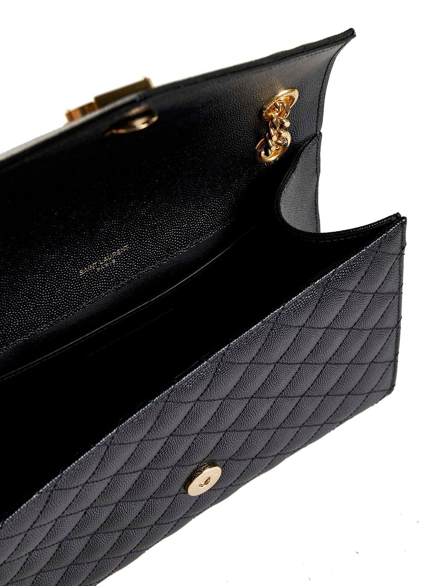 Envelope quilted leather medium bag