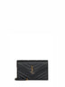 Pochette envelope con catena Cassandre Classica nera