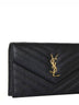 Pochette envelope con catena Cassandre Classica nera