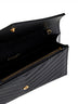 Pochette envelope con catena Cassandre Classica nera