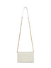 Pochette envelope con catena Cassandre Classica panna
