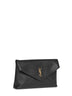 Clutch Envelope grande Cassandre in pelle di agnello<BR/>