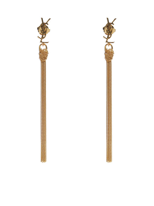 Cassandre metal earrings with tassel