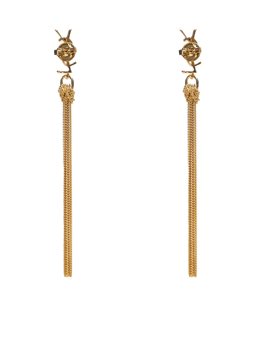 Cassandre metal earrings with tassel