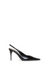 Décolleté slingback Babylone 90 in pelle nera