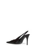 Décolleté slingback Babylone 90 in pelle nera