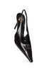 Décolleté slingback Babylone 90 in pelle nera