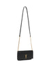 Black Cassandre phone holder with shoulder strap