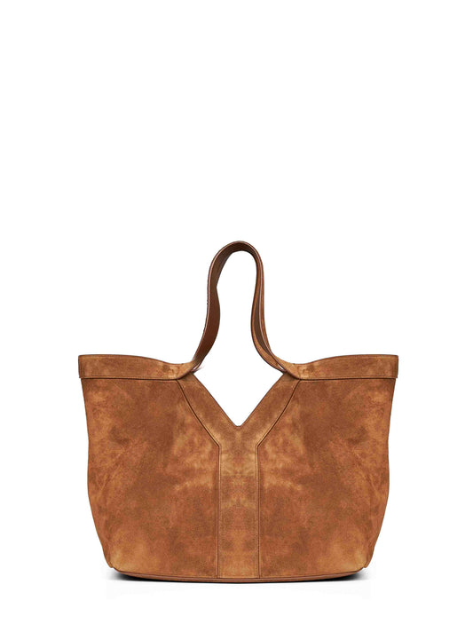 Borsa tote Y piccola cognac