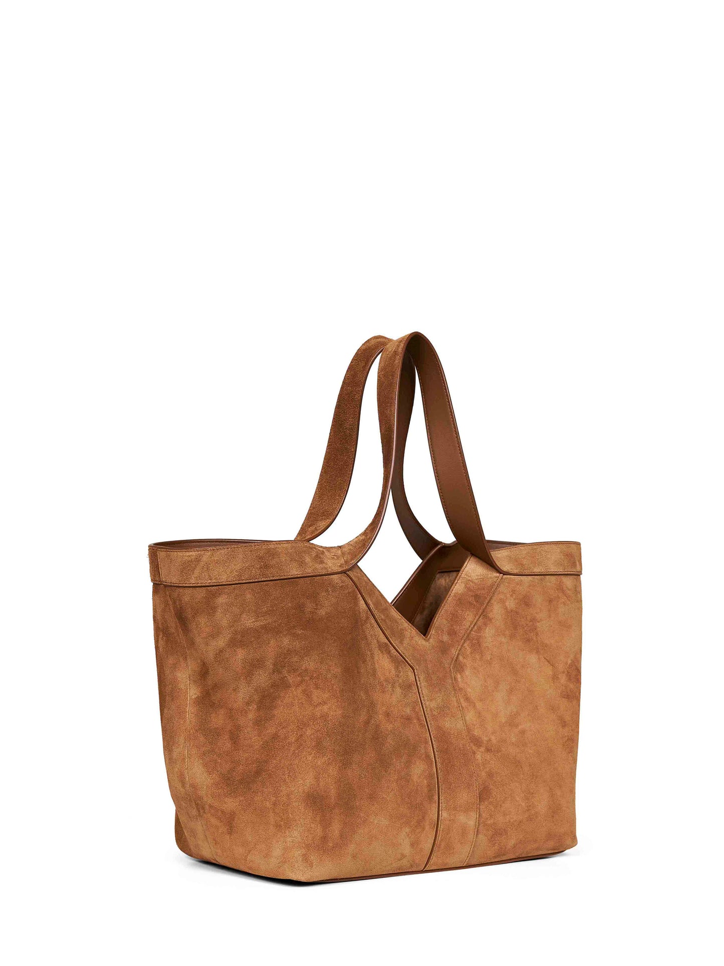 Borsa tote Y piccola cognac