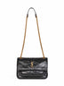 Black vintage leather Niki shoulder bag<BR/>