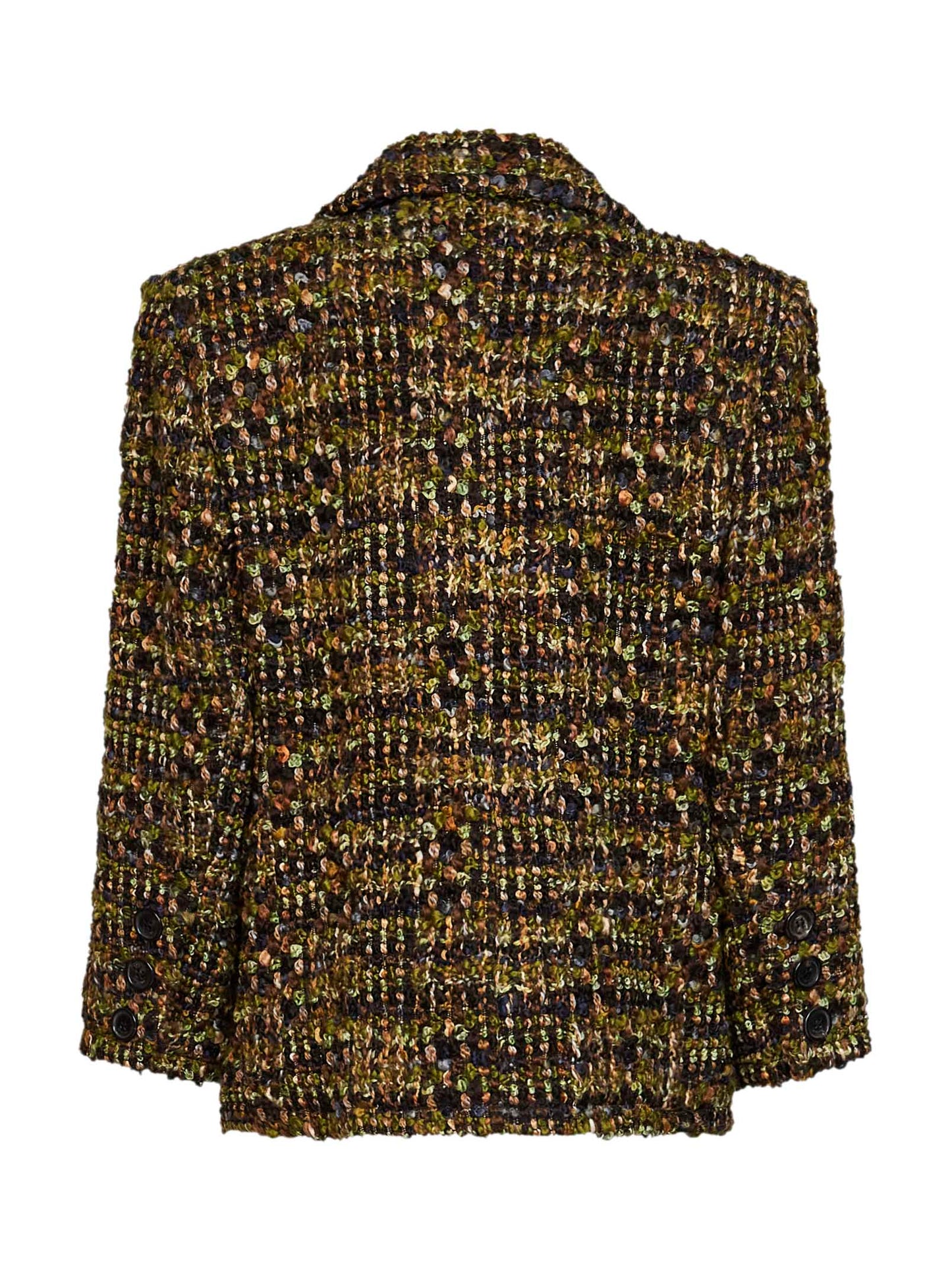 Khaki wool tweed jacket