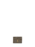 Green Niki slim tri-fold calf leather wallet <BR/>