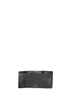 Black Niki slim tri-fold calf leather wallet <BR/>