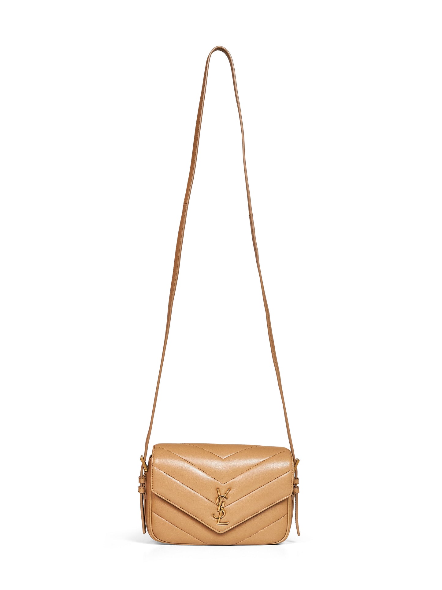Borsa a tracolla LouLou Toy in cuoio naturale