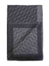 Sciarpa Cassandre in jacquard di cashmere e seta nero e grigio scuro