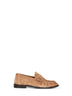 Beige Le Loafer suede loafers
