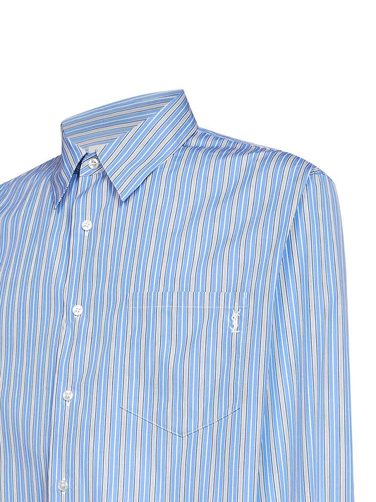Striped cotton poplin Cassandre shirt