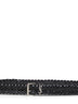 Cintura Cassandre in pelle intrecciata nera