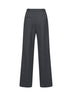 Grey stretch wool-blend tailored trousers