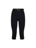 Leggings Capri in maglia compatta nera