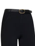Leggings Capri in maglia compatta nera