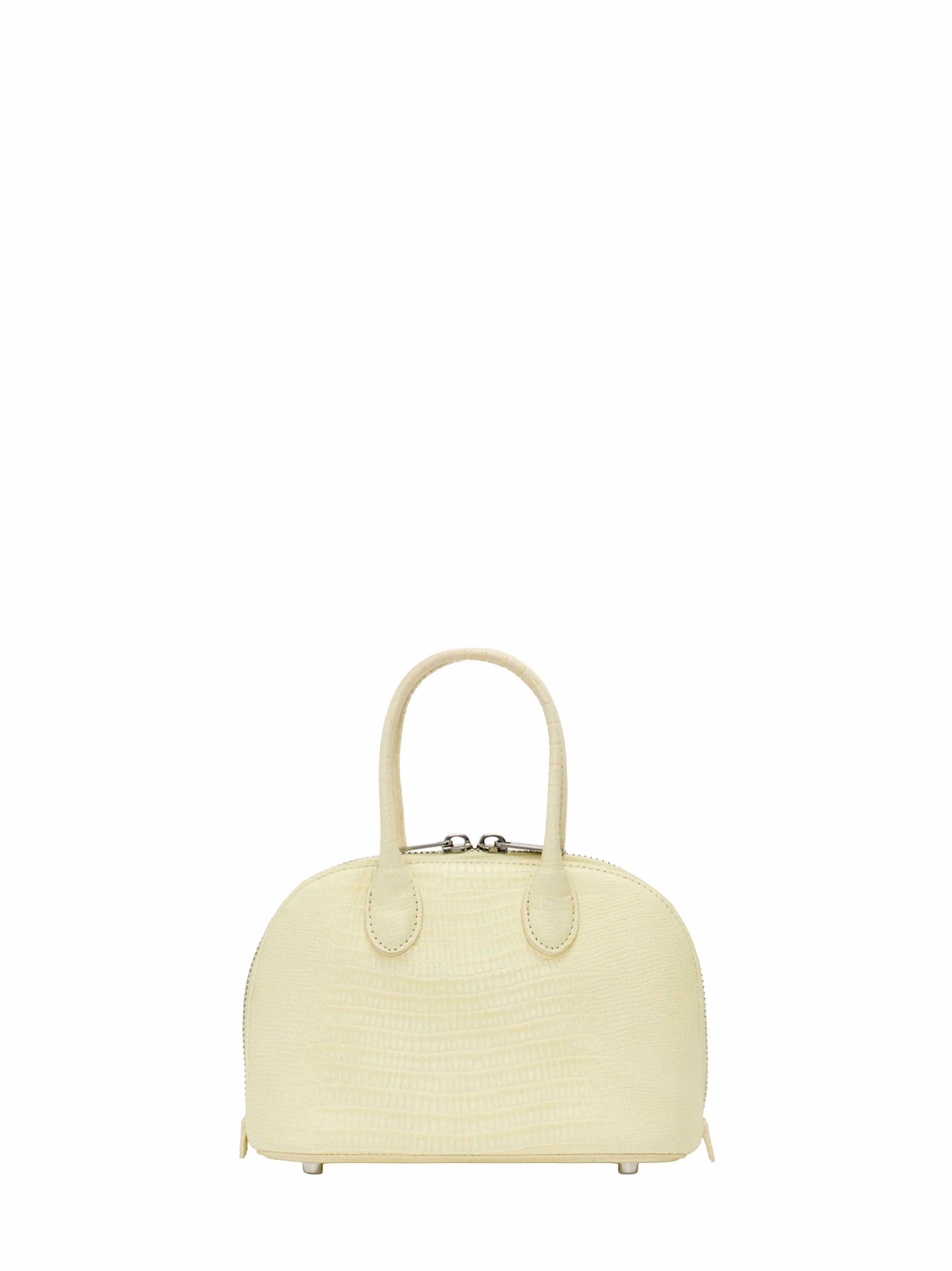 Yellow mini bag with shoulder strap and charms