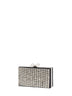 Clutch con tracolla e cristalli nera