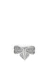 White crystal bow hair clip
