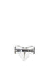 White crystal bow hair clip