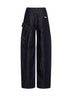 Jeans cargo in denim indaco