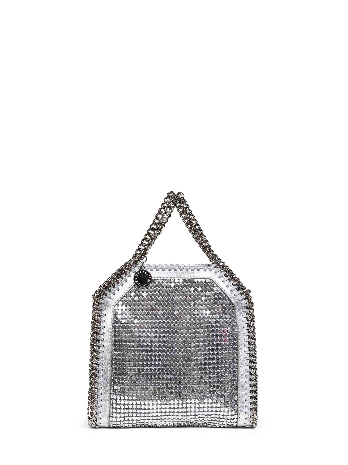 Silver Falabella Tiny Tote Bag