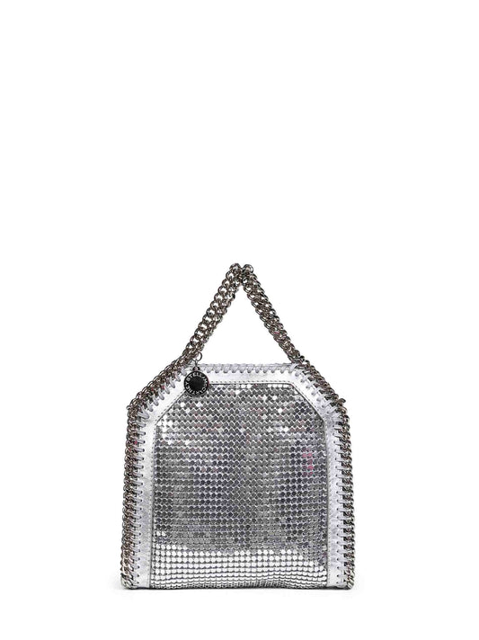 Silver Falabella Tiny Tote Bag