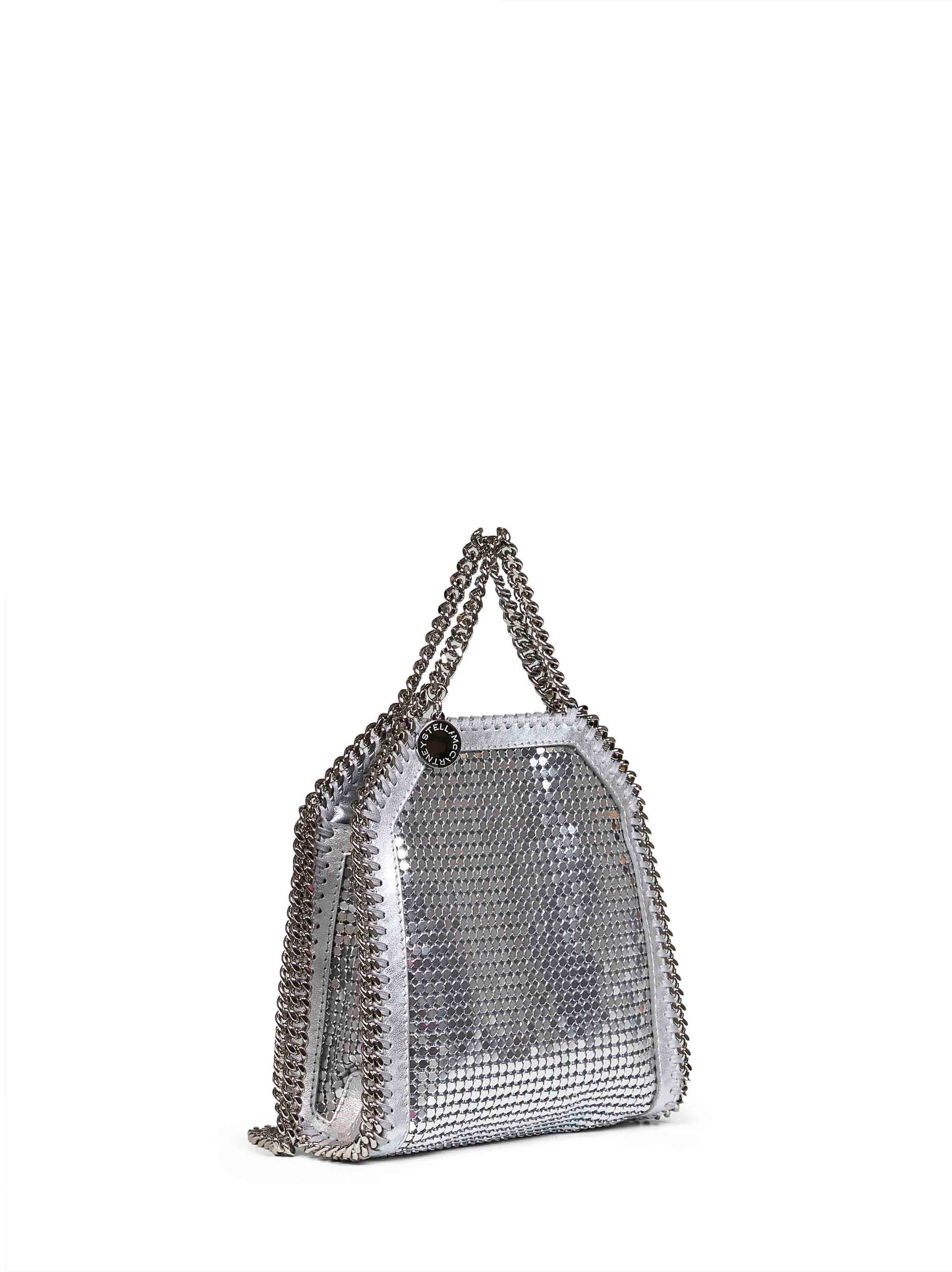Silver Falabella Tiny Tote Bag