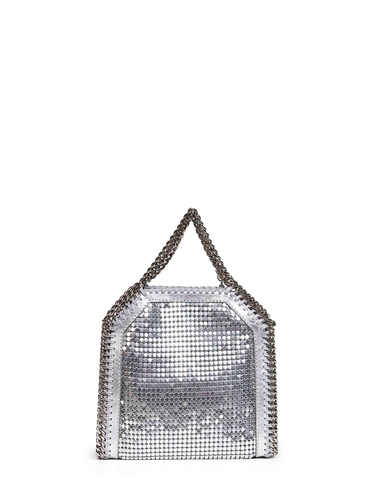 Silver Falabella Tiny Tote Bag