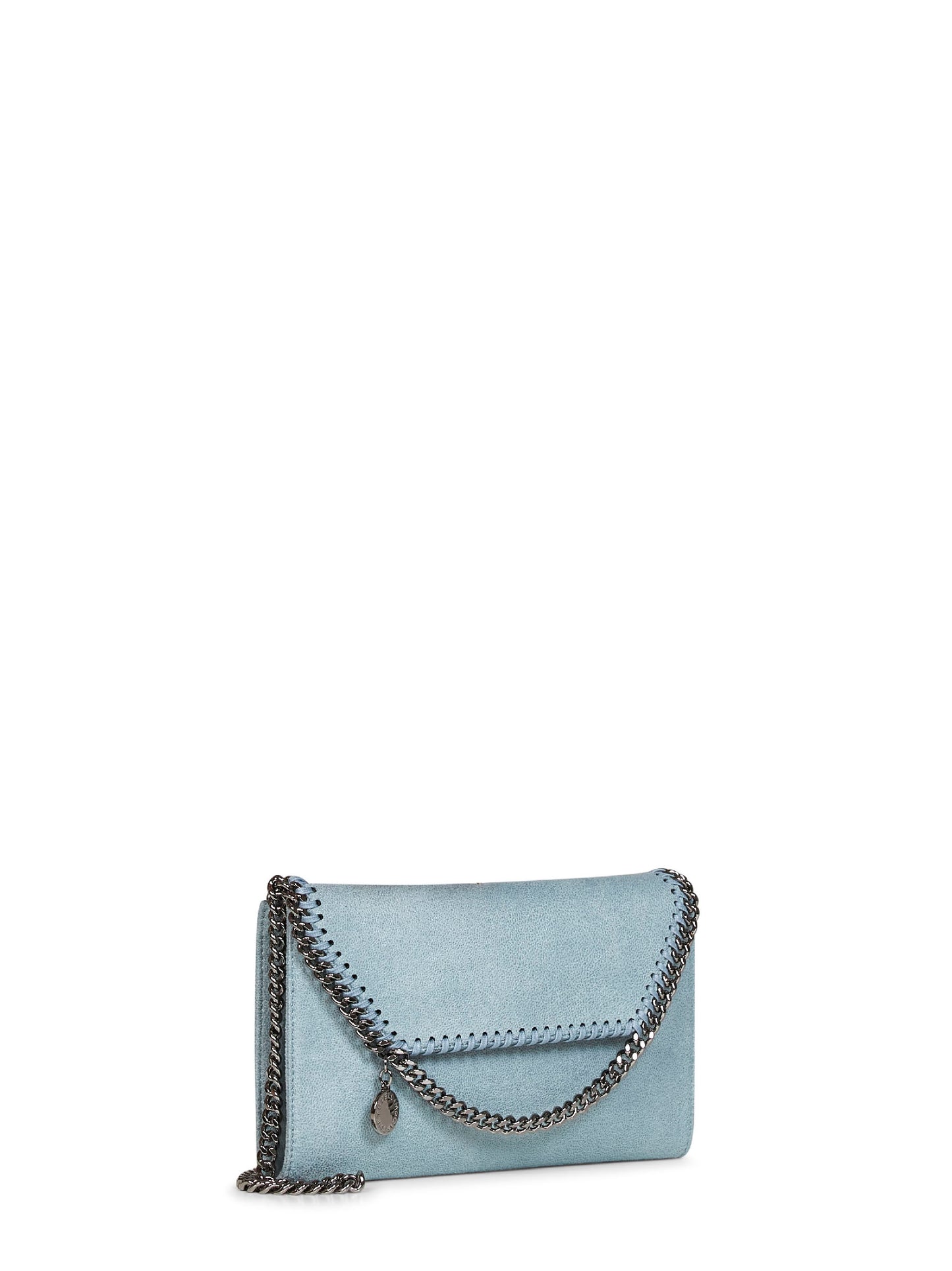 Ice blue Falabella wallet crossbody bag