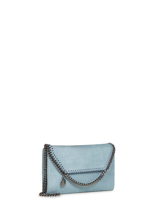 Ice blue Falabella wallet crossbody bag