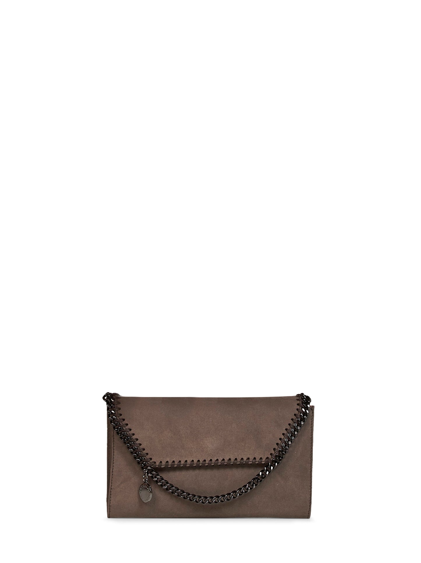Dark taupe Falabella wallet crossbody bag