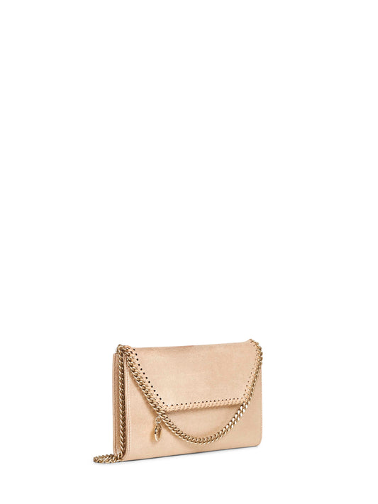 Borsa portafoglio a tracolla Falabella oro