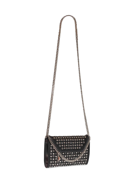 Black Falabella wallet crossbody bag<BR/>