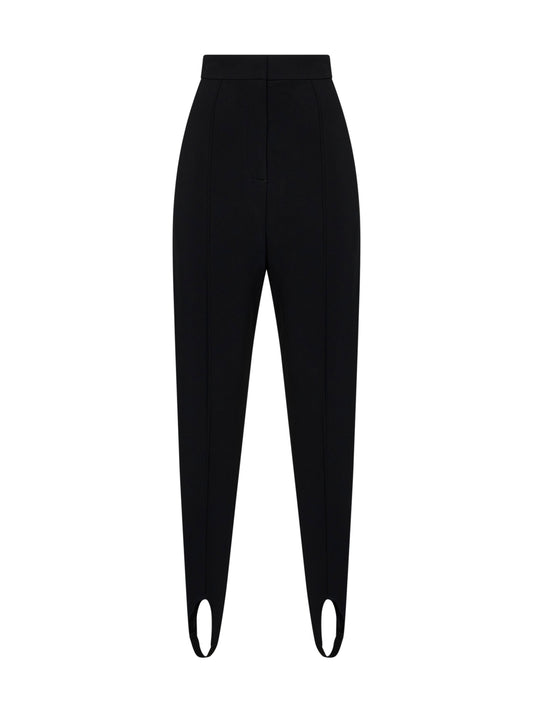Pantaloni con ghette in jersey nero