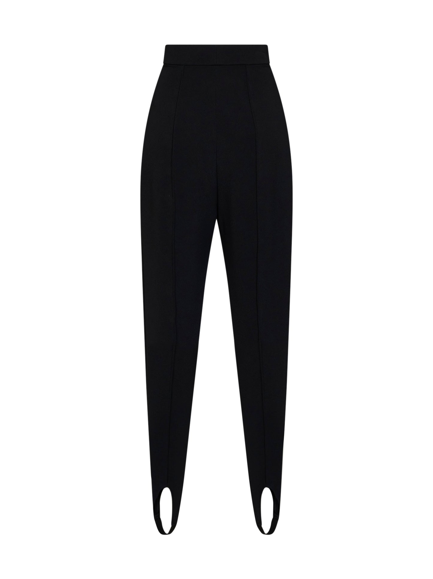 Black jersey stirrup trousers