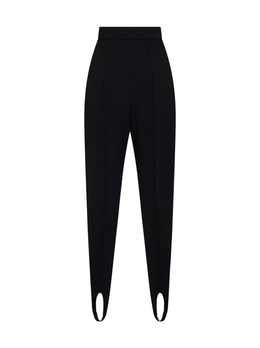 Pantaloni con ghette in jersey nero