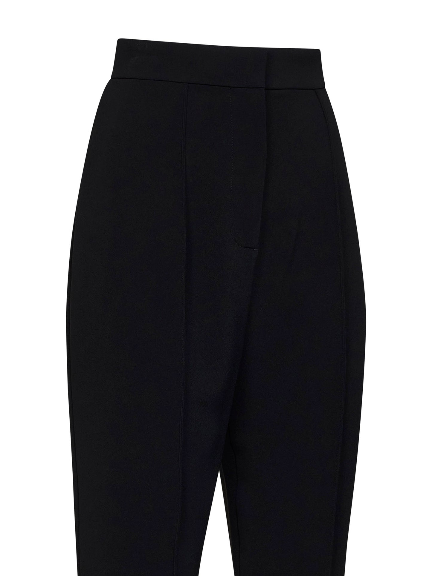 Black jersey stirrup trousers