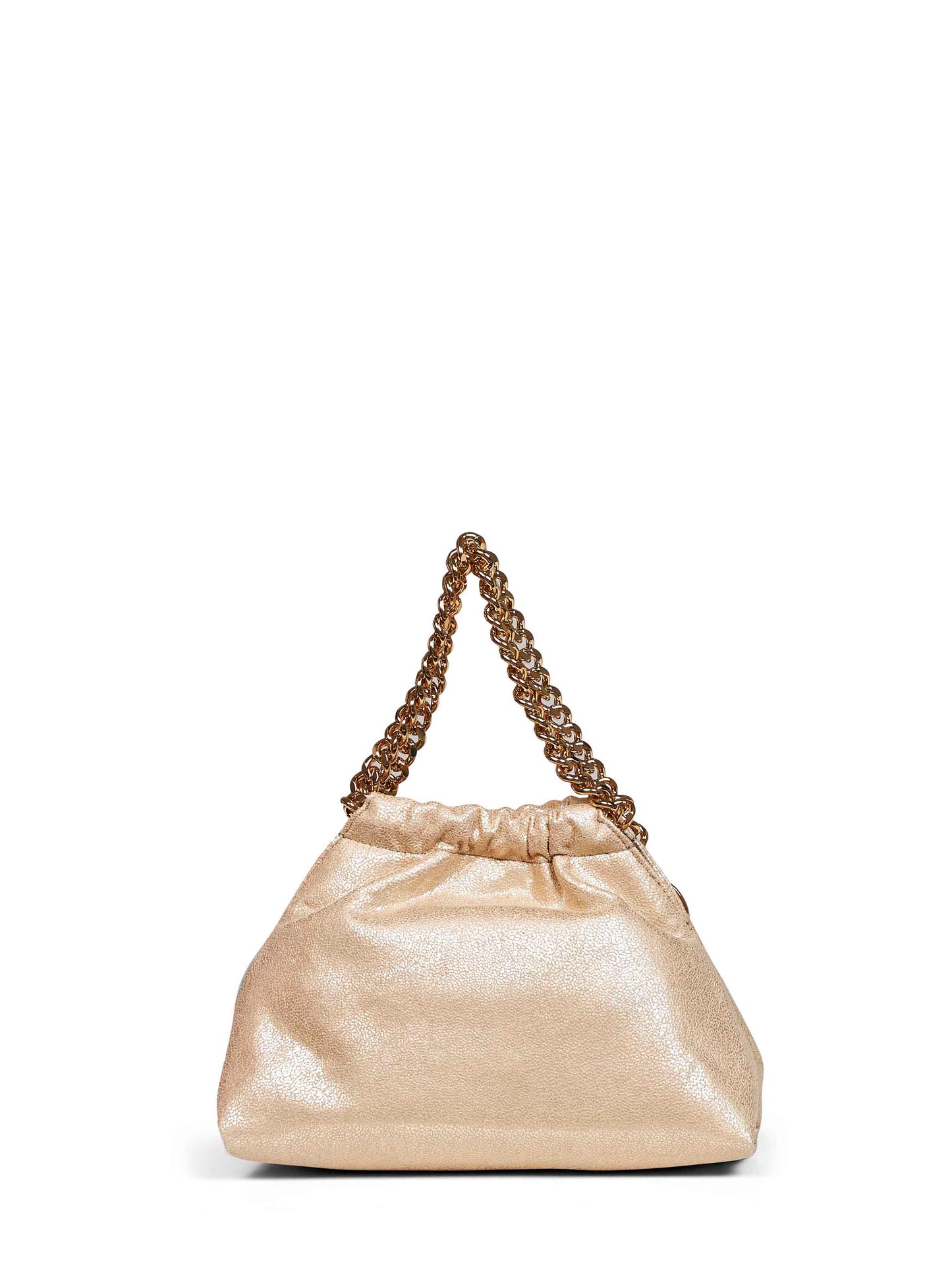 Borsa a tracolla mini con coulisse Falabella pirite