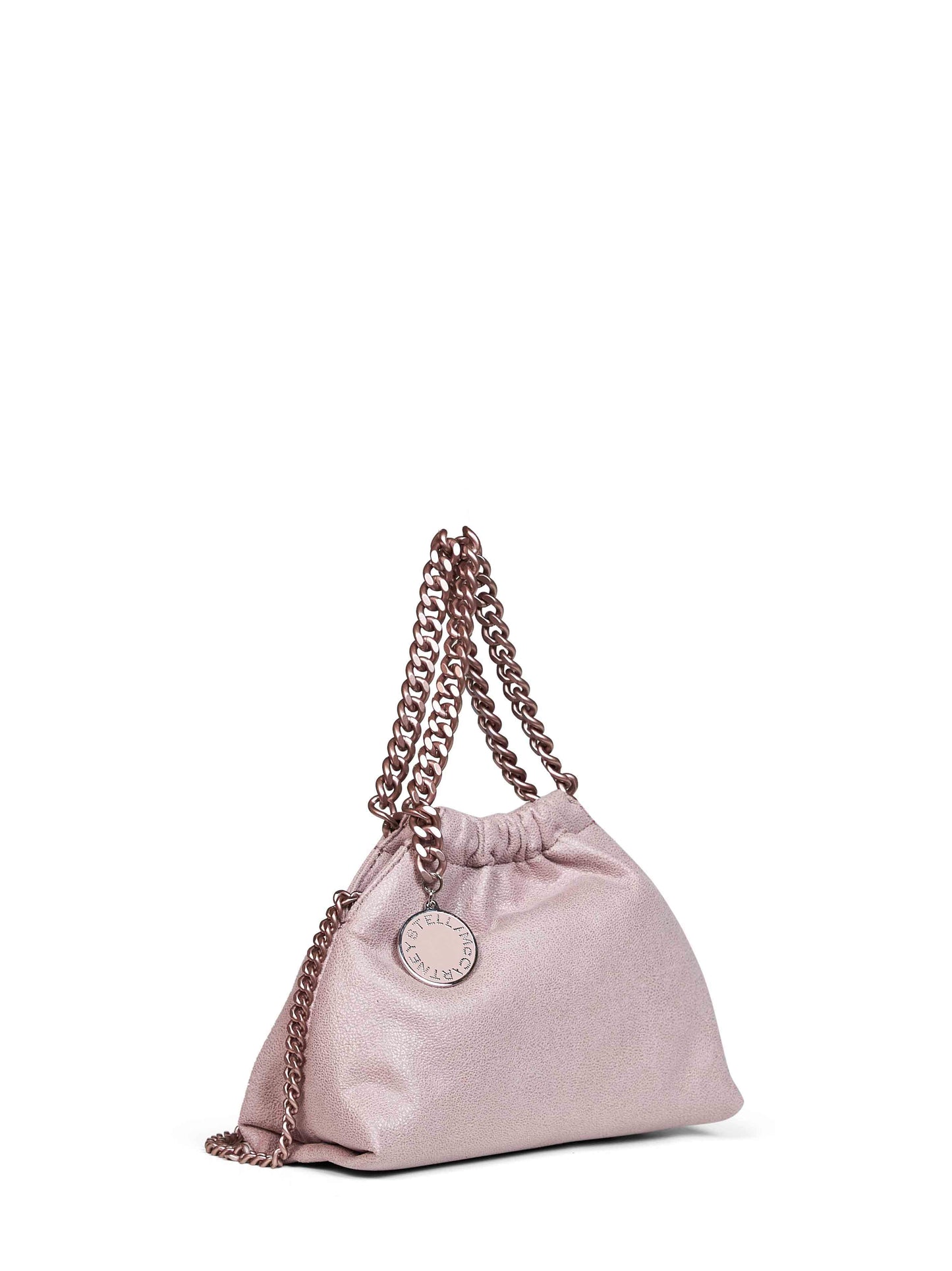 Borsa a tracolla mini con coulisse Falabella conchiglia